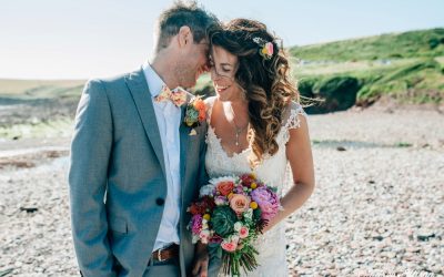 The Chilled Out Castle & Beach Wedding Sarah & Matt | Pembrokeshire