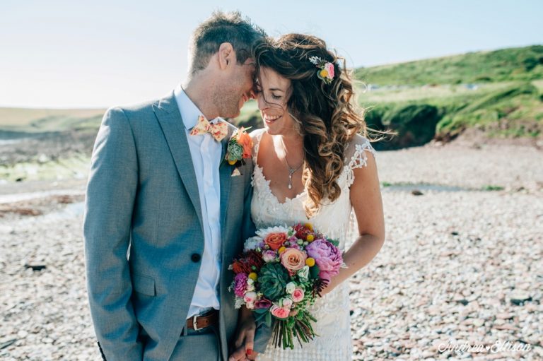 The Chilled Out Castle & Beach Wedding Sarah & Matt | Pembrokeshire